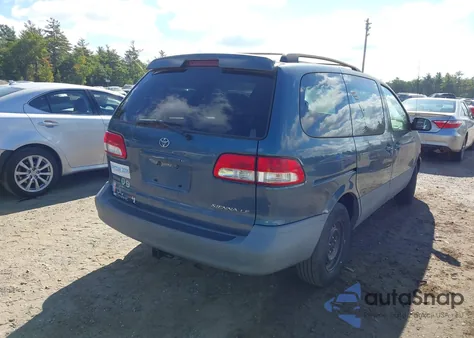 2001 Toyota Sienna Le from USA, damaged, VIN 4T3ZF13C21U393885